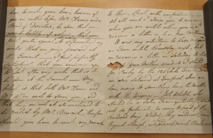 Picture of a letter from the Blount archive