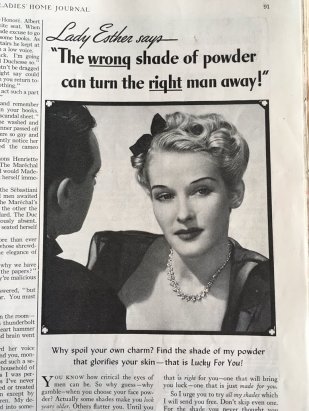 A typical representation of women in the adverts of the Ladies Home Journal